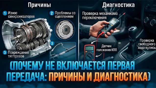почему не включается первая передача
